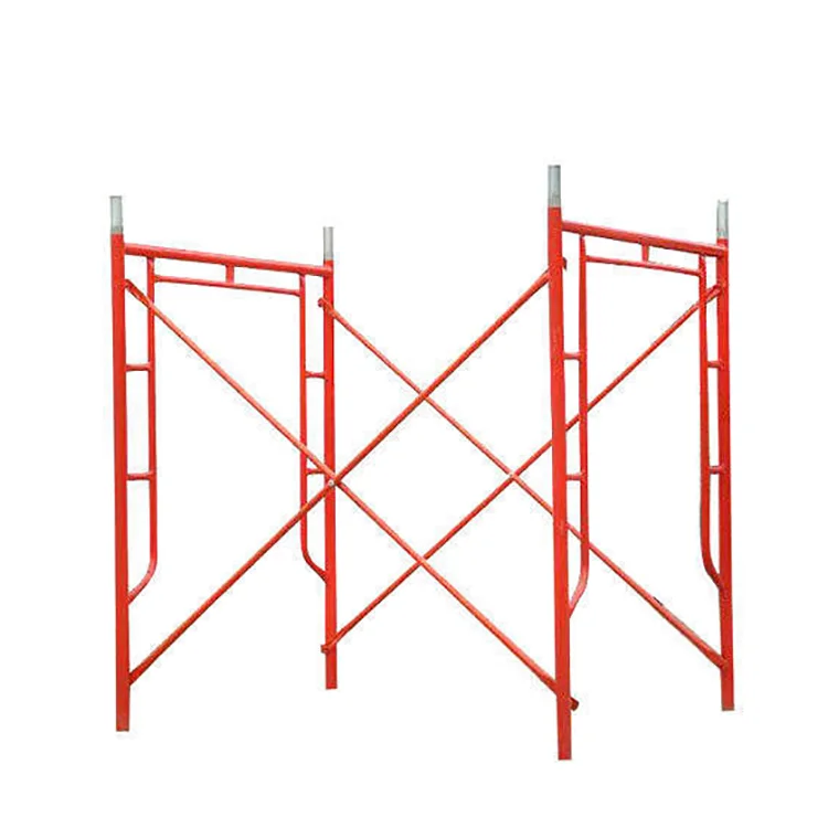 Cheap Factory Price Steel Mobile H Frame Scaffold Galvanized Construction Walk Through Ladders Scaffolding