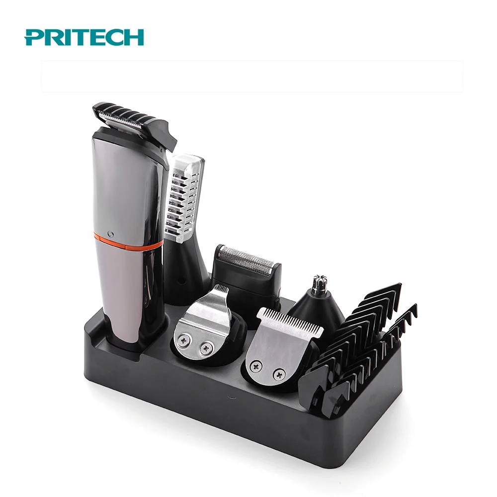  Комплект для ухода за волосами PRITECH 6 в 1 триммер тела носа лица электрическая машинка стрижки волос с