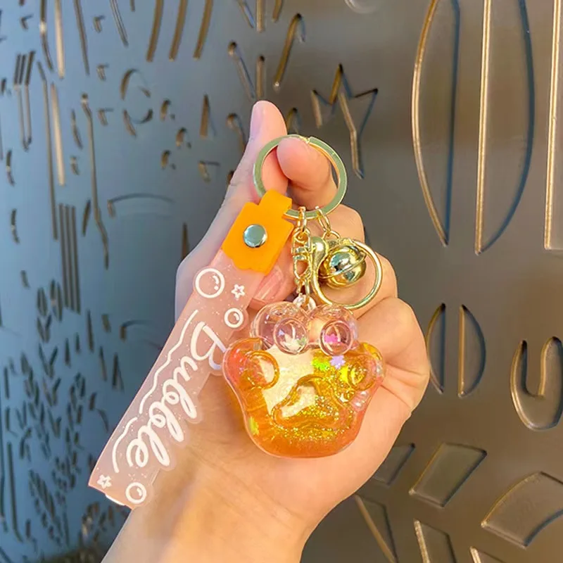 Handmade Transparent Acrylic Keychains with Custom Logo Personalized Double Knit Charm for Keys for Gifts Food Print Industry