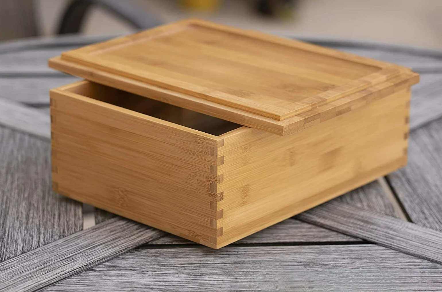 Bamboo Wooden Storage Box with Lid Durable Wine Bottle Gifts Package for Promotional Wood Crafts Gift
