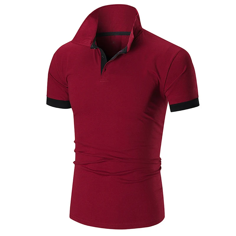 Casual Golf Custom Logo Simple Polo Shirt for Men/ Wholesale High Quality Plain Men Print Custom T-shirts Accept Custom Size