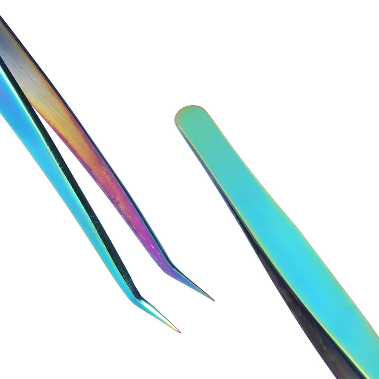 Professional Eye Lash Extension Tweezer Set with case