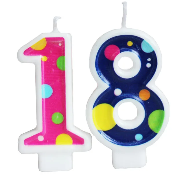 New item for kids wholesale colorful number candles