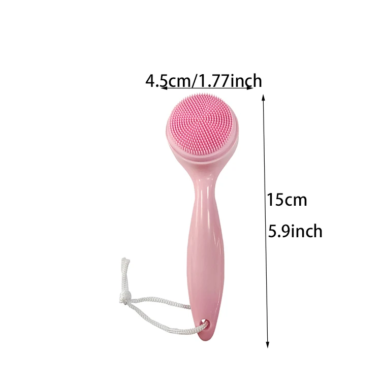 Оптовая продажа, массажер для чистки лица, инструменты для ухода за кожей, силиконовые щетки для ванны с веревкой