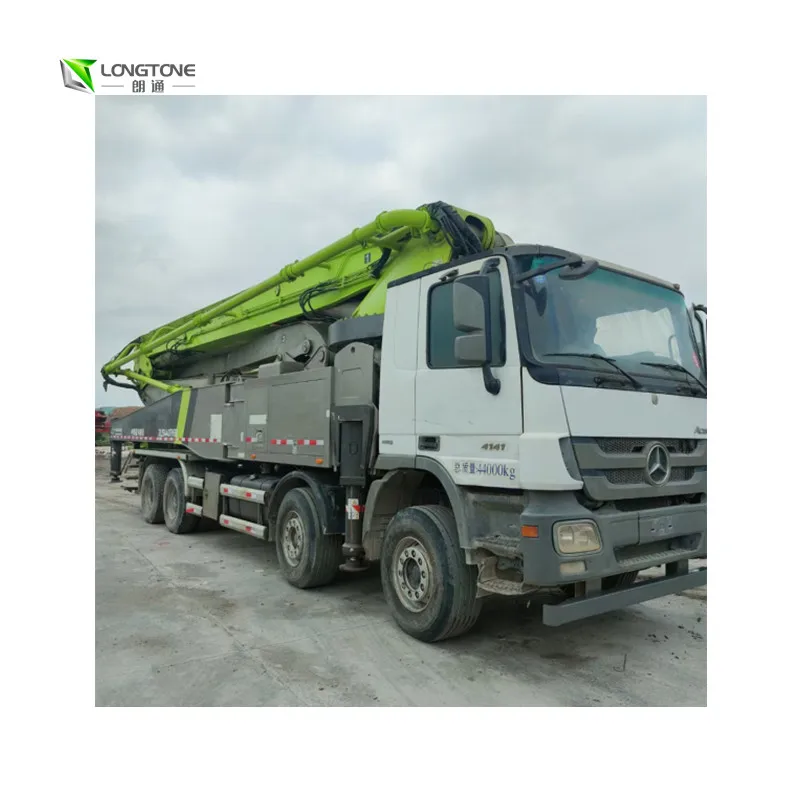 Low Price Fairly Used 2018 49m Sany benz Concrete Pump Truck Boom Pump Truck with Less  Hours Machines De Construction
