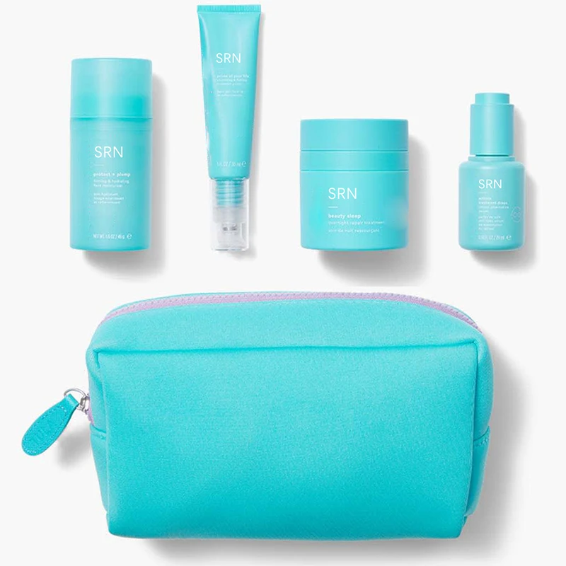 Private Label Vegan Organic Travel Smoothing Hydrating Moisturizer Skin Care Set (new)