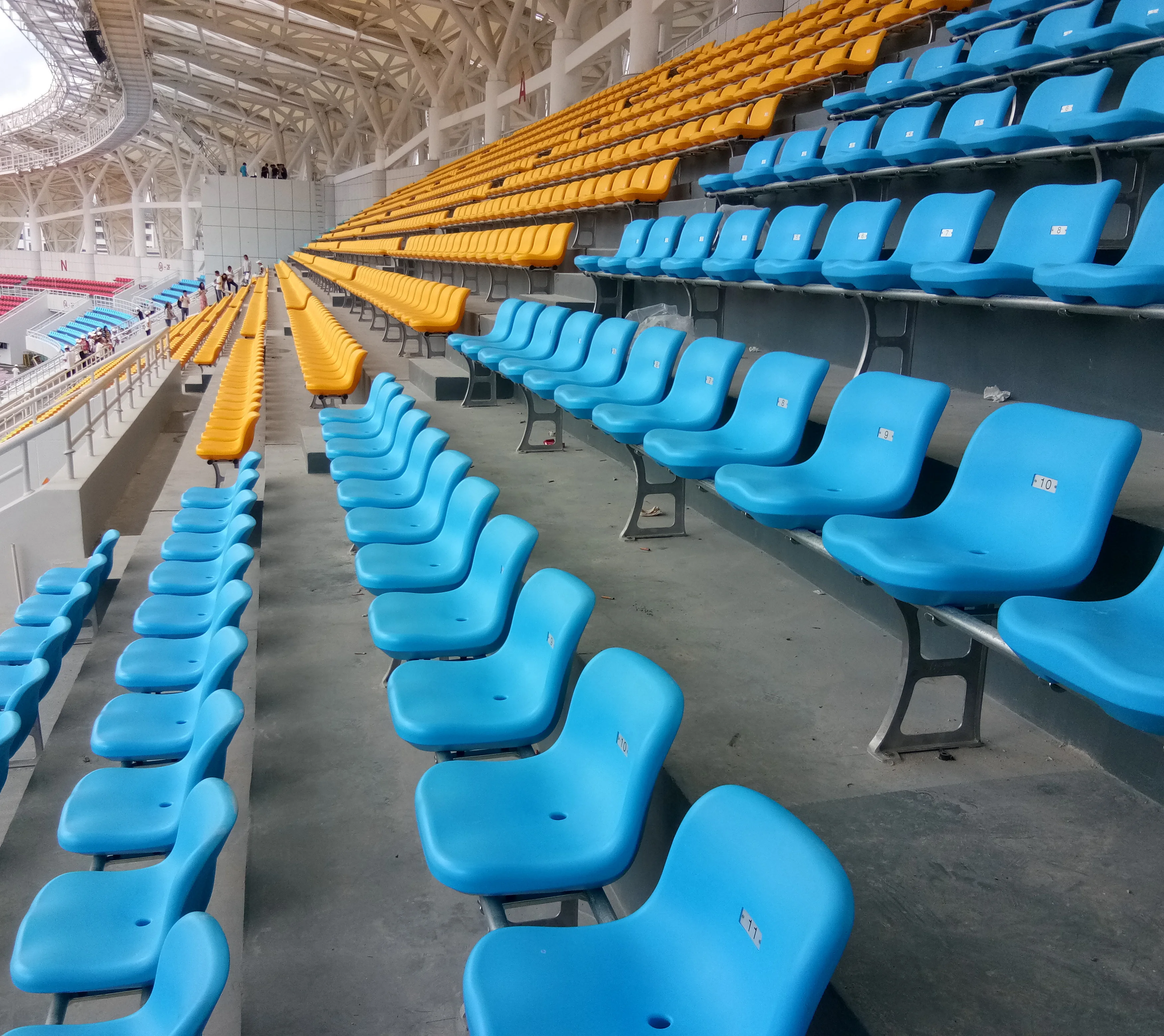 economic HDPE stadium seats gym chairs outdoor sport seat