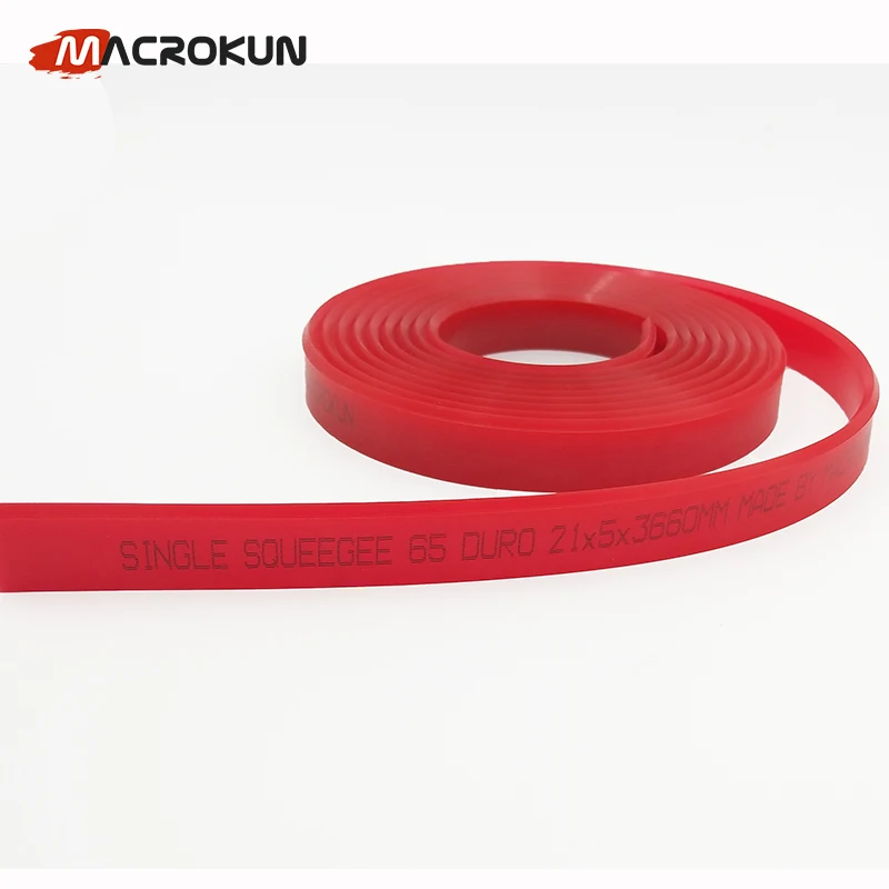 60A 70A 80A 90A Shore a Polyurethane Screen Printing Squeegee Polyurethane Squeegee Rubber