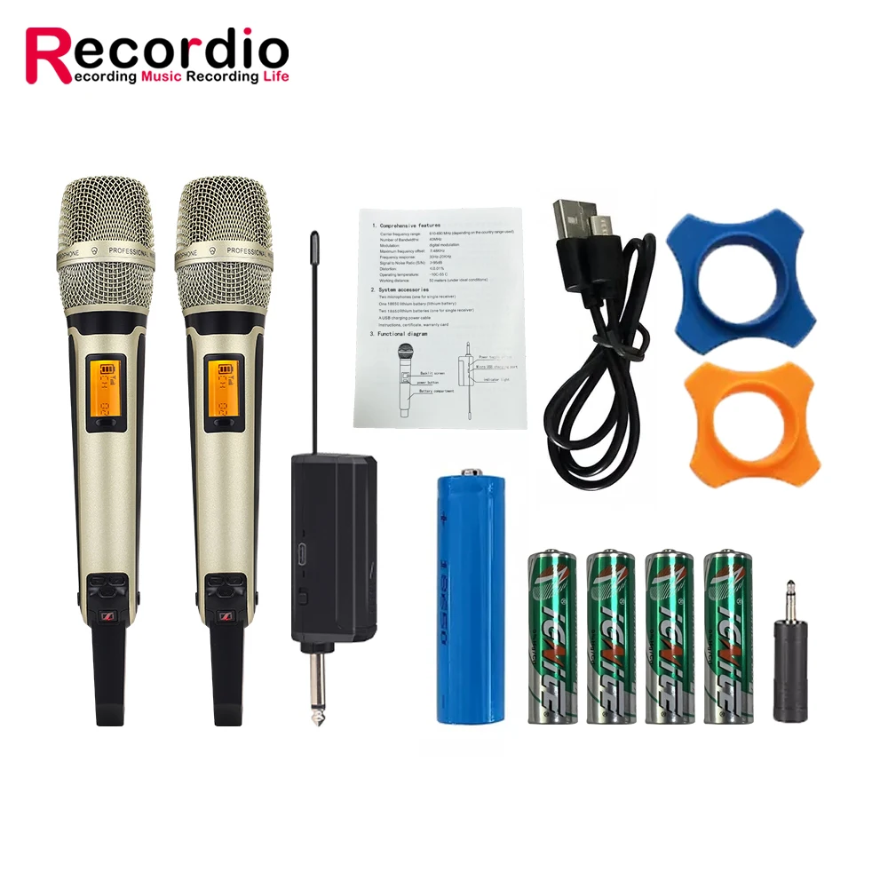 GAW-SKM9000B микрофон для караоке профессиональный беспроводной КПК DJ пение UHF против