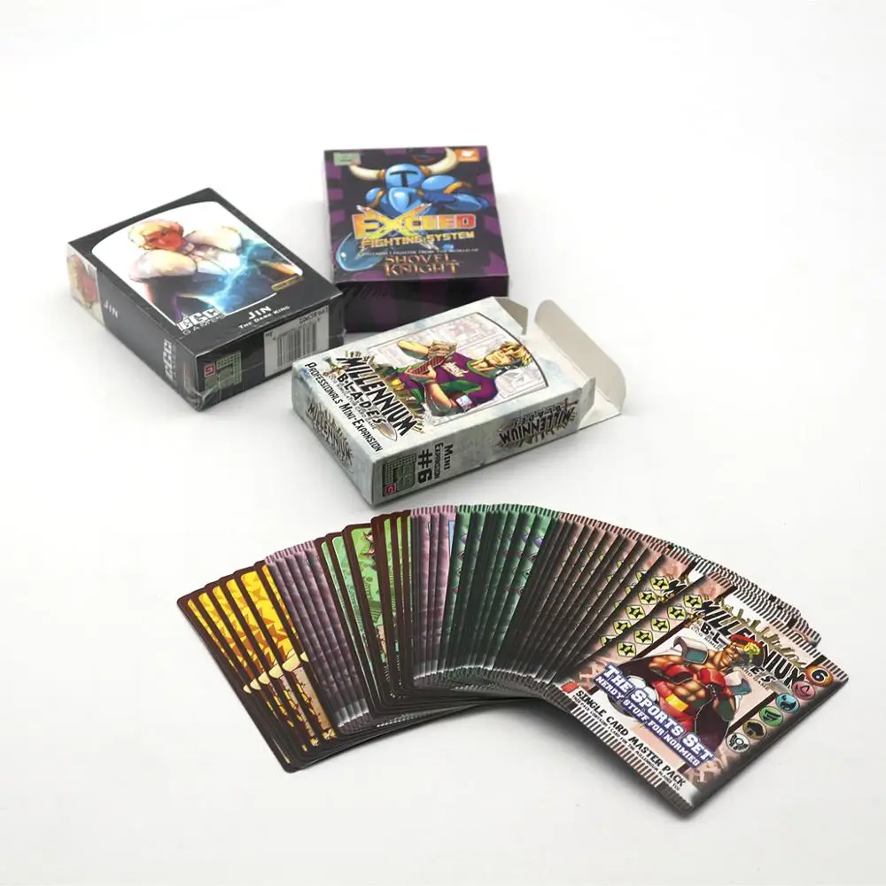  OEM print service blue core made playing cards for adult board game custom CMYK