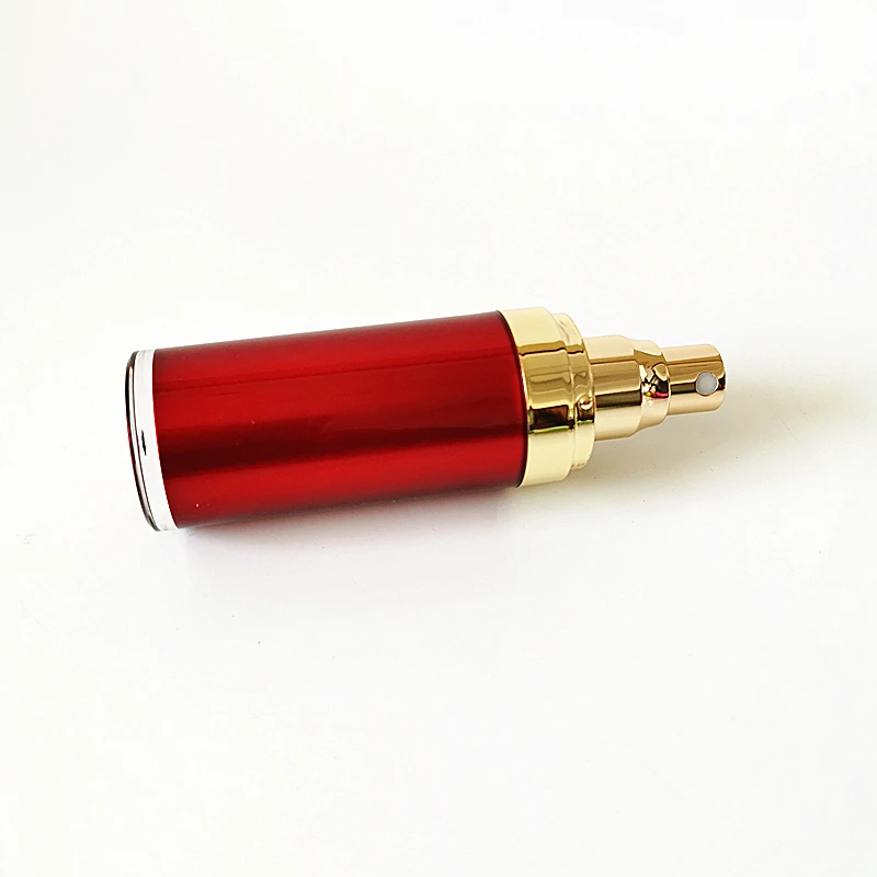 
30ml Wine red straight round bottle spray bottle cosmetic bottles face cream packaging can print logo 