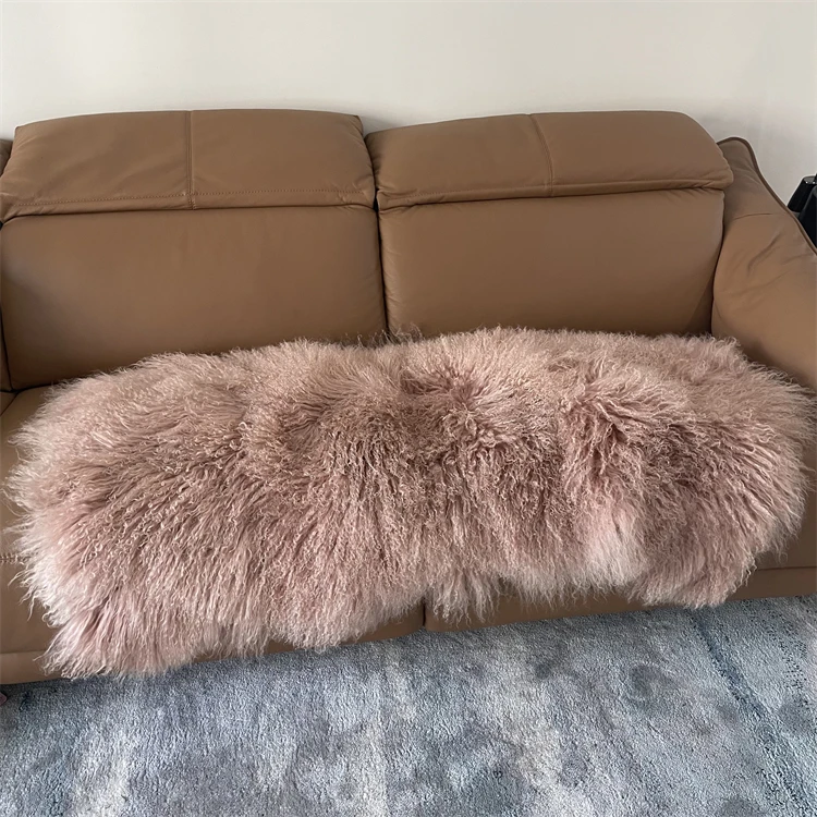 High Quality Tibetan Mongolian Lamb Single Sheepskin Rug For Living Room