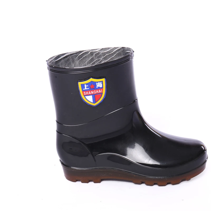 
Special Design waterproof high heel rain boot High security gumboots 