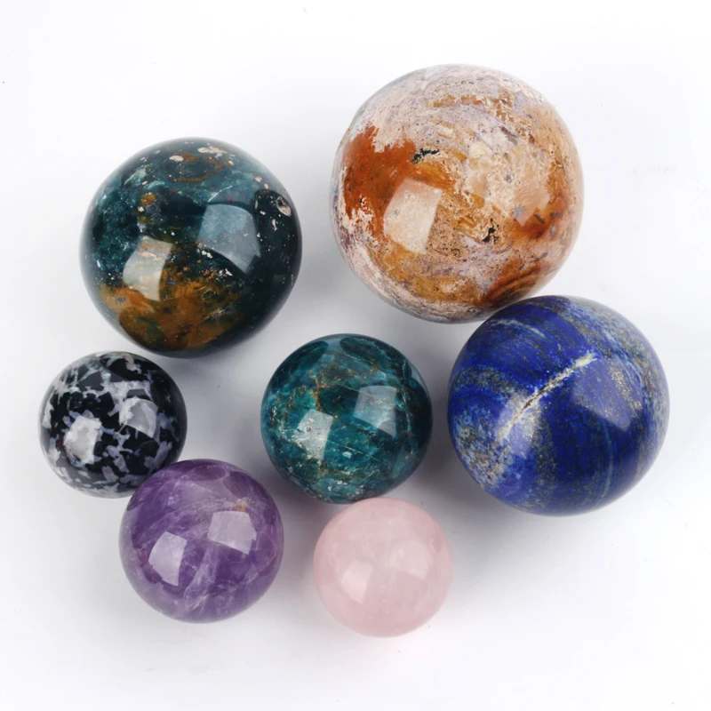 Хит продаж высококачественная Полированная Хрустальная Сфера много видов кристаллов для украшения