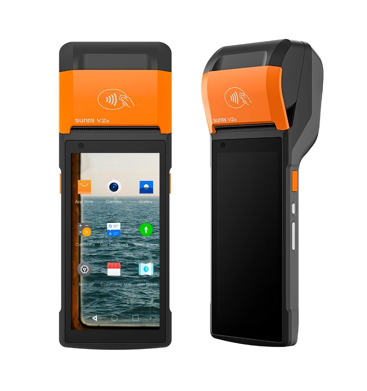 Pos Sunmi V2s 4G WIFI 58mm Thermal Receipt Printer Code Scanner Handheld Mobile Android Pos Terminal Machine Point of Sale