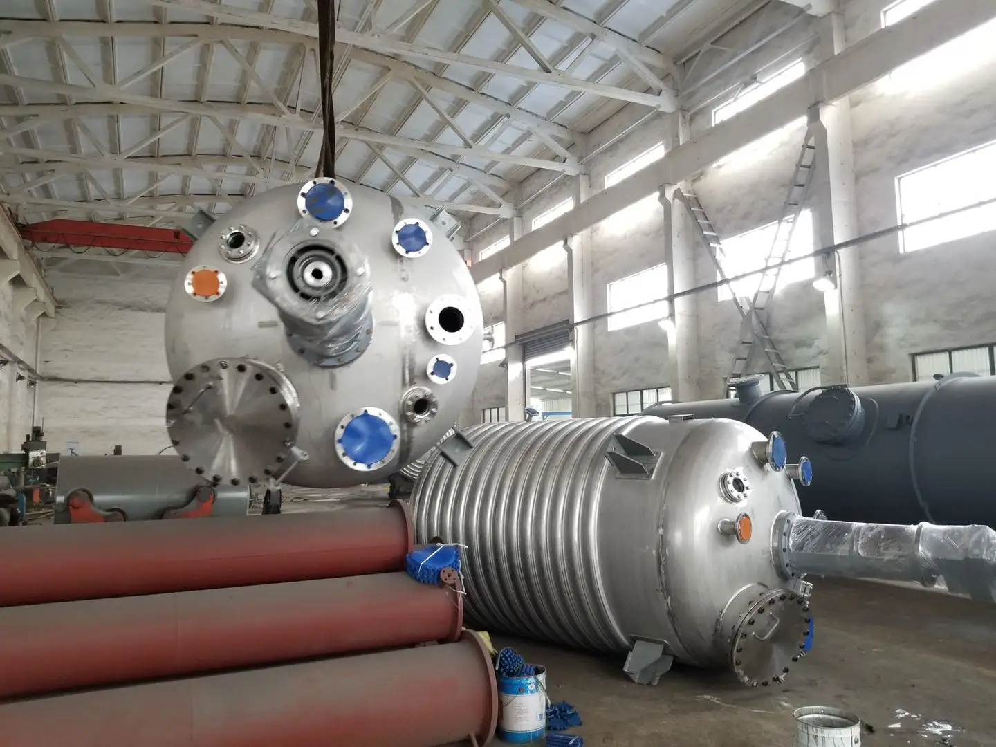 Best price half coil heating industrial agitated tank fermentor batch bio chemical reactor