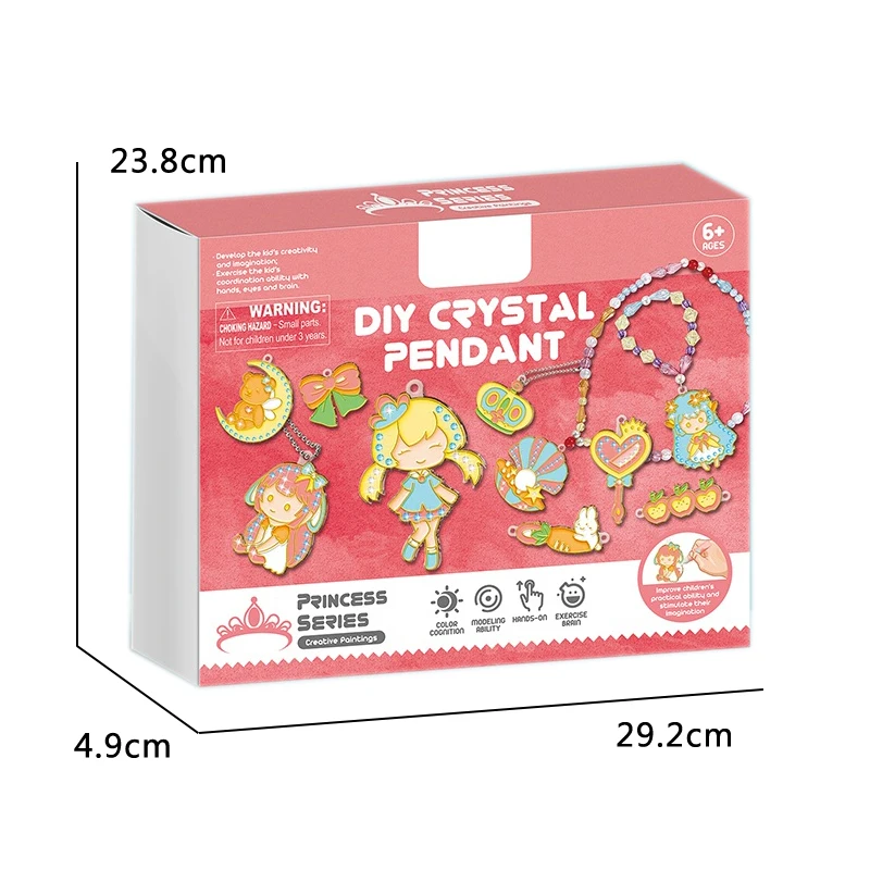 Handmade DIY Toy Crystal Glue Jewelry Education Drawing Toys Non baking Glue Painting Art Sets For Kids