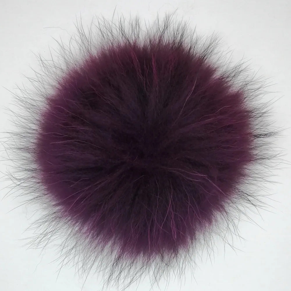fashion wholesale price multi color rabbit / fox / mink/ raccoon fur ball /pom poms