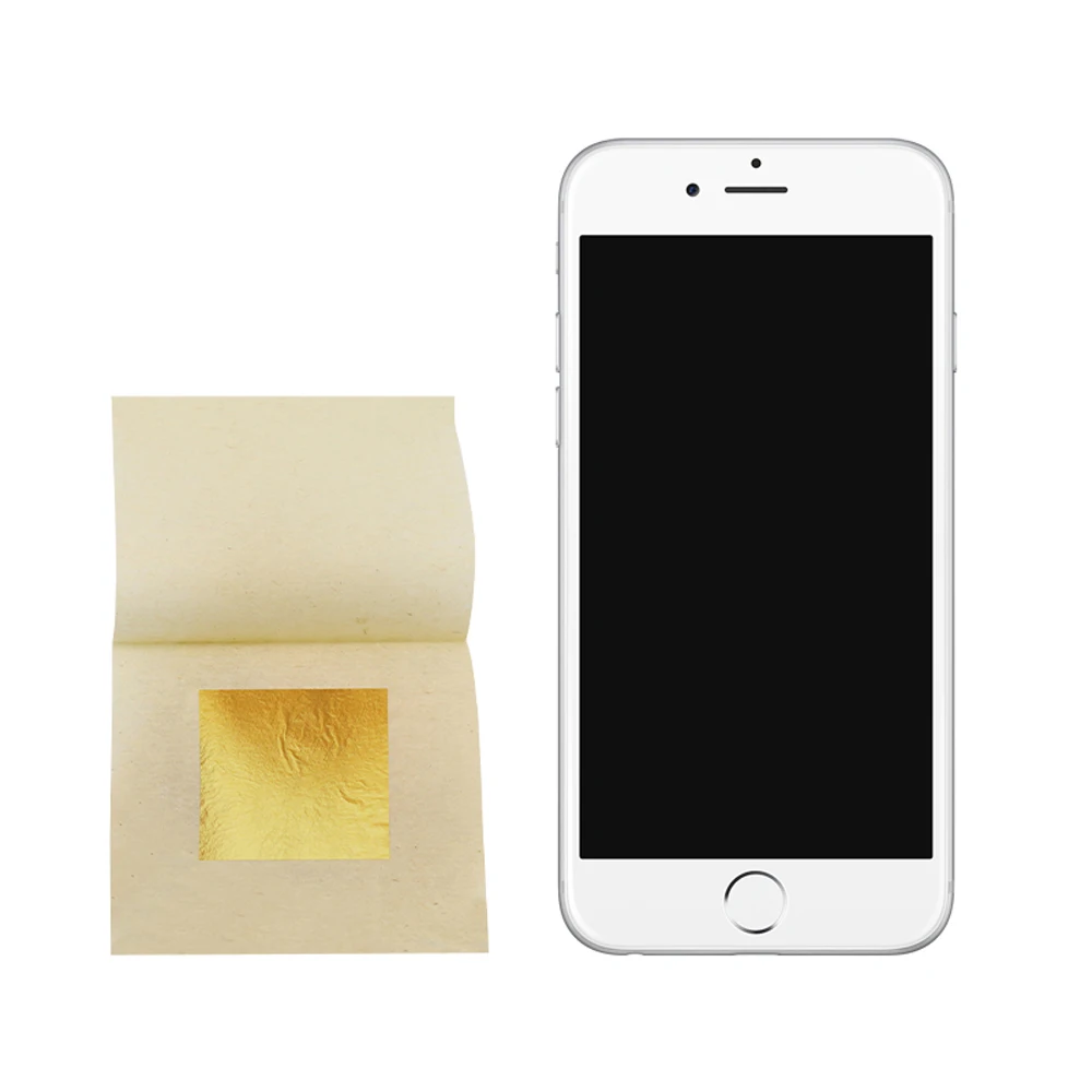 
24k Edible Gold Leaf Foil hoja de oro for Art Crafts Cake Baking Food Decoration Edible Leaf Sheets Gold Paper 24K Sheets 