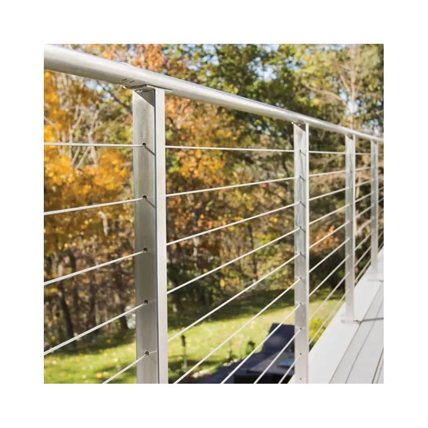 Ace Cable Railing Metal For Deck Kit Invisible High Quality Turnbuckle Cable Railing Post Side Mount Deck Hand Cable Railing