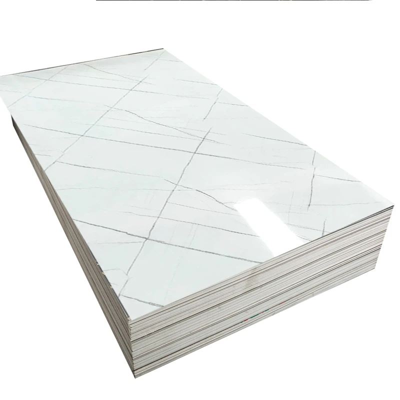 
 New design marble white with black lines pvc marble sheet solid upvc marble panel  