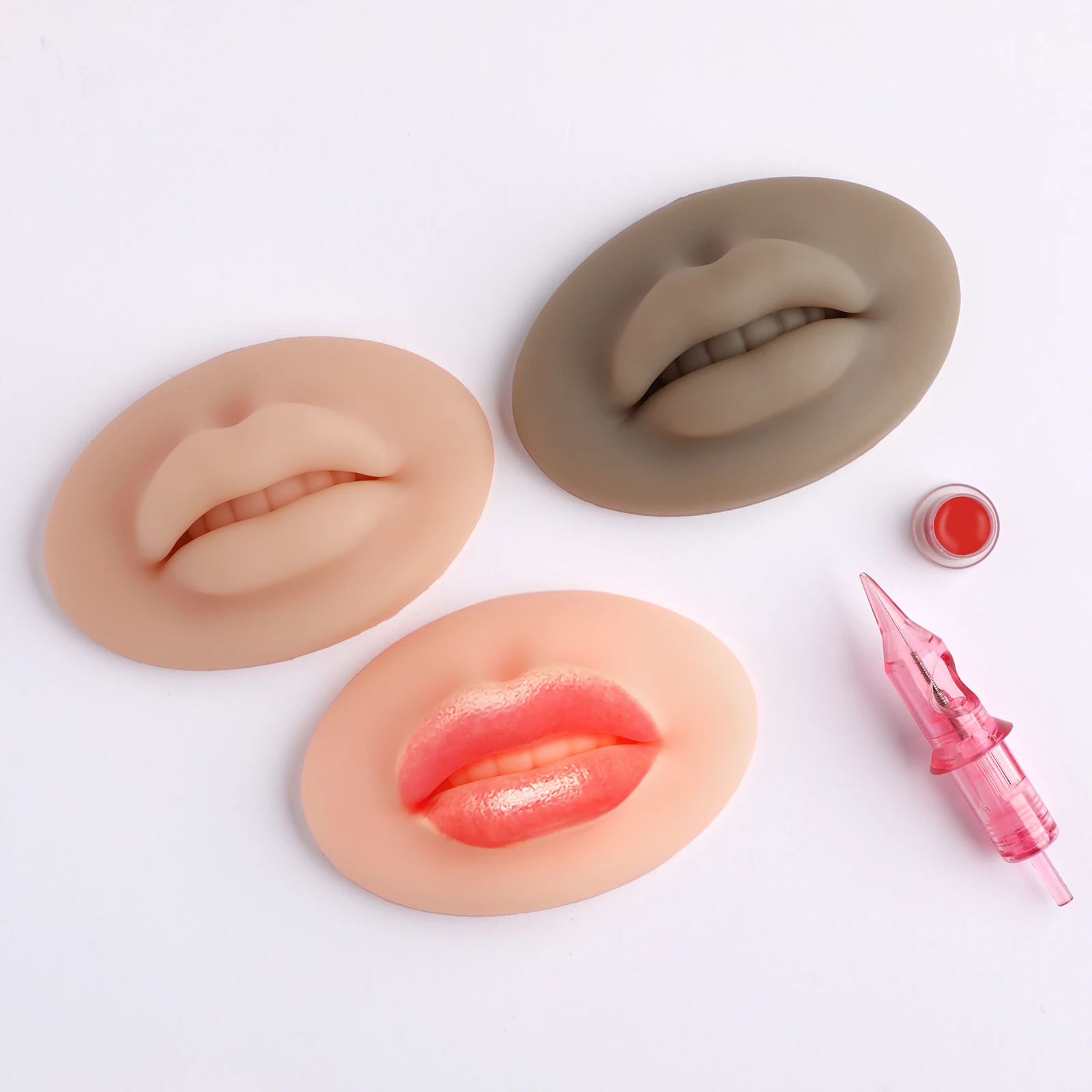 3D Силиконовая тренировочная форма для губ с открытым ртом, тату-кожа, 3D Губы, микроблейдинг, тренировка, кожа, латекс, кожа для перманентного макияжа