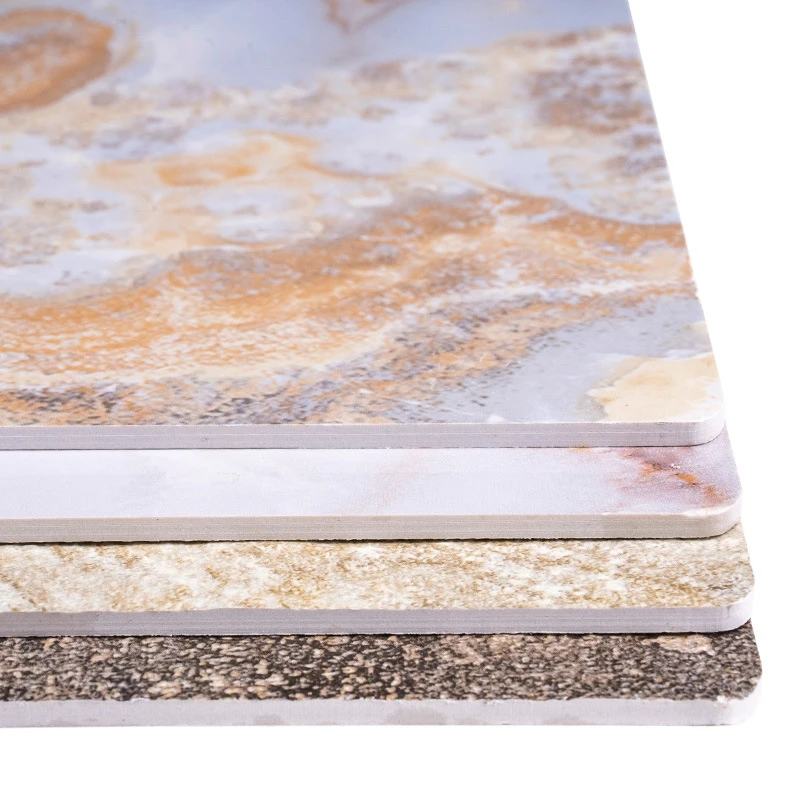 Marble High Glossy PVC Wall Panel Foam Wall Sticker Marble Surface for Wall Decoration