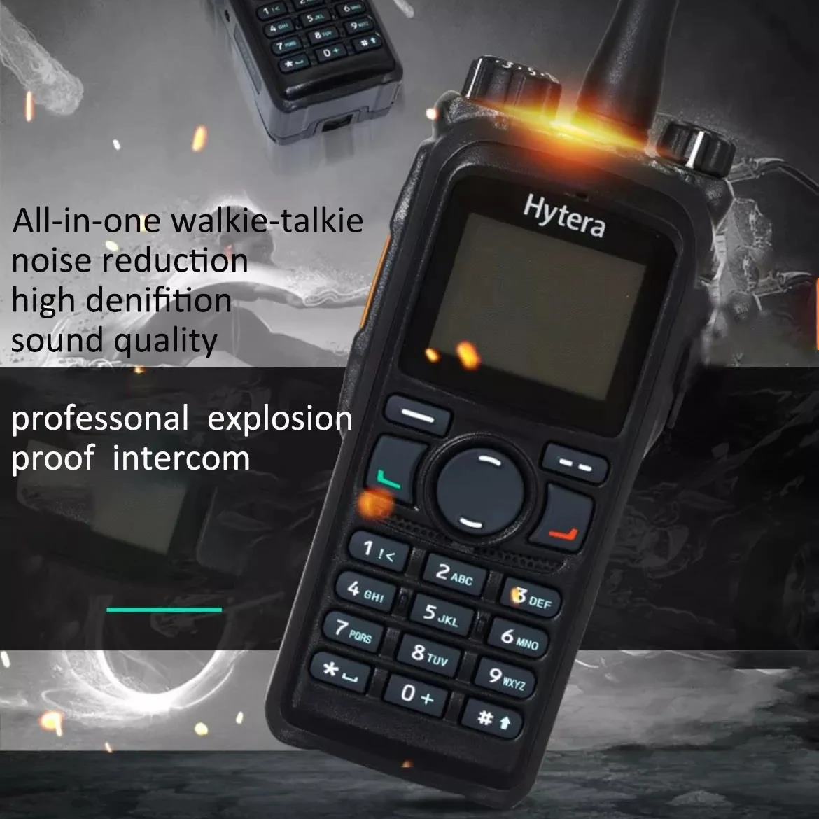 Hytera PD780 Взрывозащищенная цифровая IP67 ptt poc двухсторонняя радиостанция walkie talkie Двусторонняя walkie-talkie long