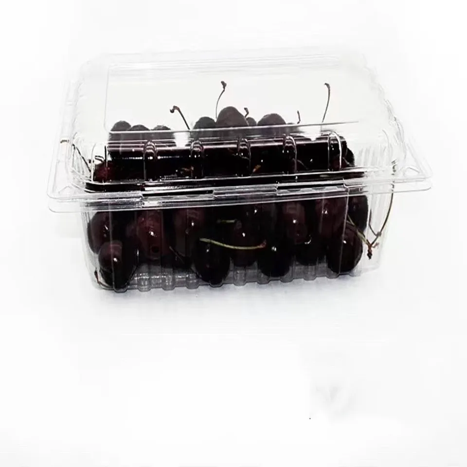 Пластиковый Одноразовый раскладной контейнер OEM Shanghai Taiyu для овощей, фруктов, клубники, черники, яблока, киви и лоток для фруктов с крышкой