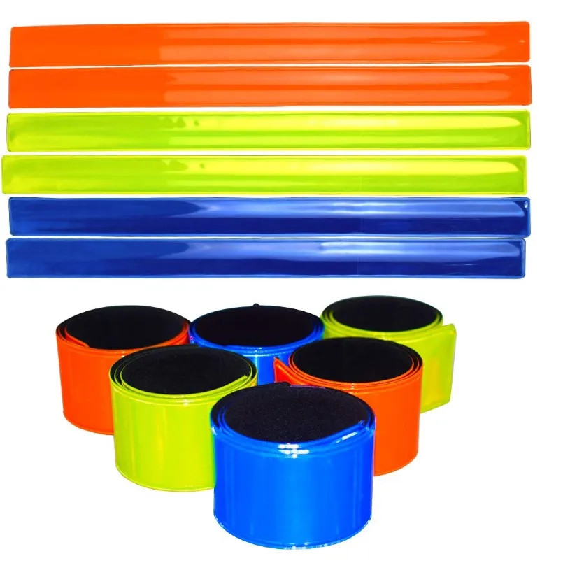 Reflective High Viz Slap Wrap Arm Band Ankle Trouser Clip Bike Bicycle Cycle Leg