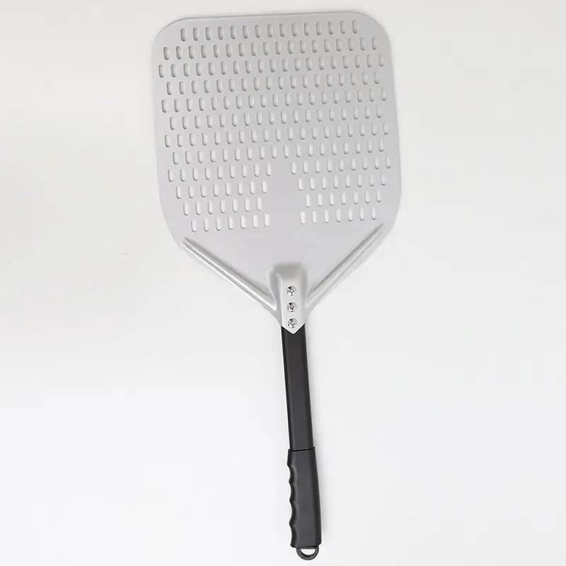 New Popular Big Horn Paddle, Circular Engraved Foldable Handmade Hardwood Homemade Making Metal Pizza Peels