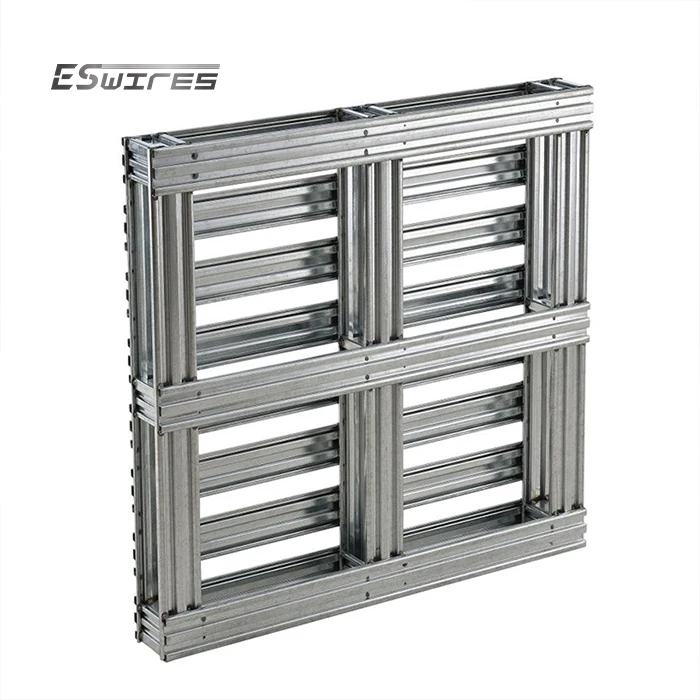 High quality heavy duty logistic warehouse storage durable galvanized metal steel pallet