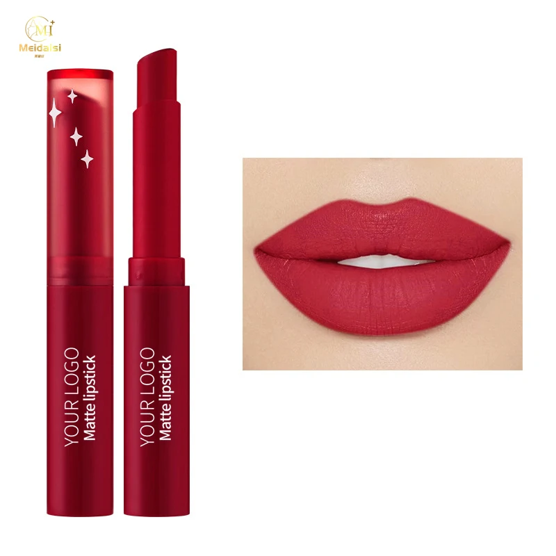 Private Label Lip Stick OEM новый цвет круглый контейнер телесный матовый губной помады водонепроницаемый