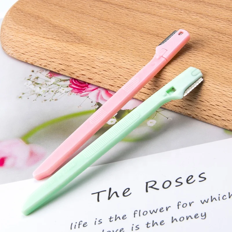 Частная этикетка 2 шт. средство для удаления волос на лице мини-бритва бровей