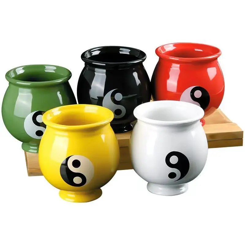 Wuxing Traditional colourful Cupping Ceramic Cupping Five Element Cupping