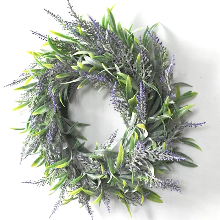 Wedding Home Decorative Door Wreath Artificial Flower Lavender Wreaths For Sale