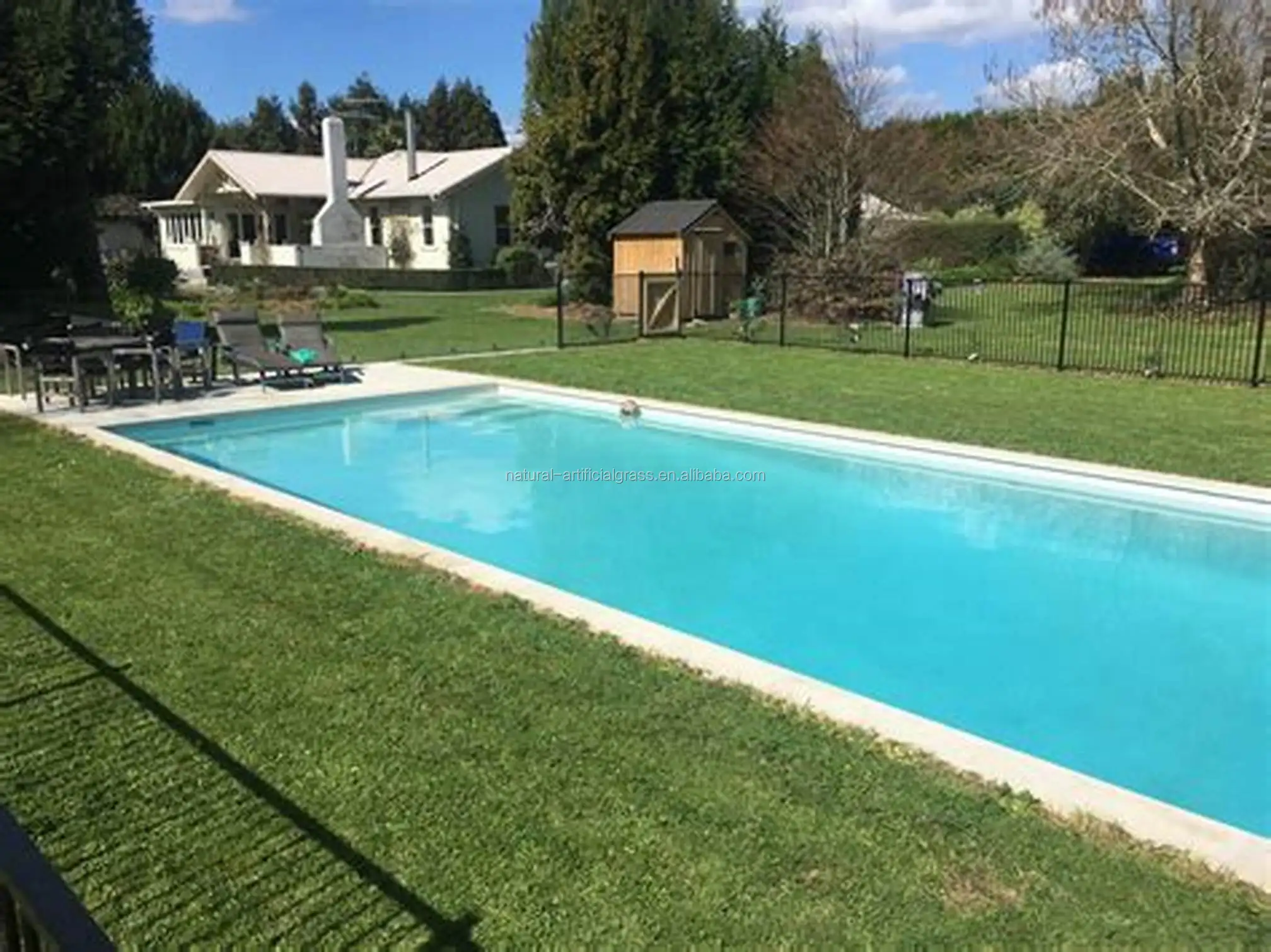 Artificial grass wall decor for garden landscaping