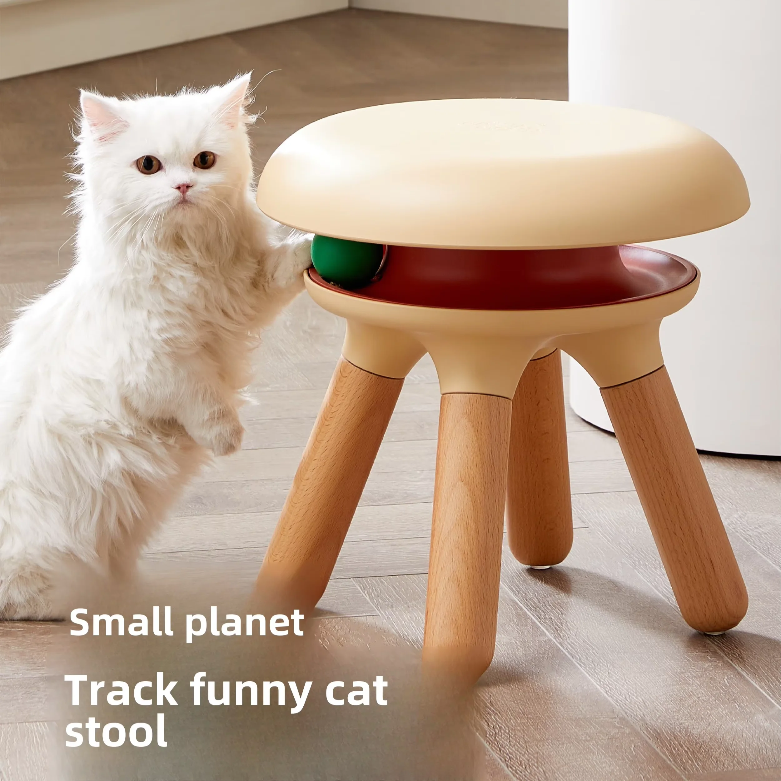 Modern Multi-Purpose Furniture Living Room Stool Outdoor Chair Interactive Cat Toys-New Products by Human & Cat Sharing
