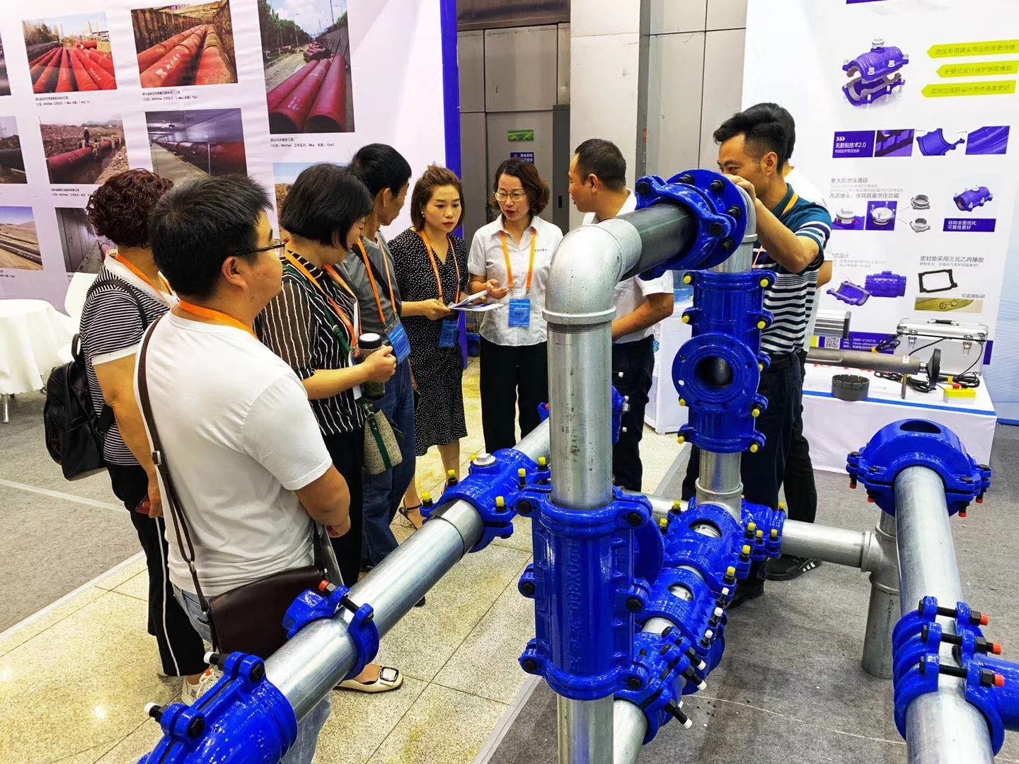 Water stopper/pipe repair clamp/kits/coupling/split leak sleeve/Encapsulation collar for casing section of DI pipelines