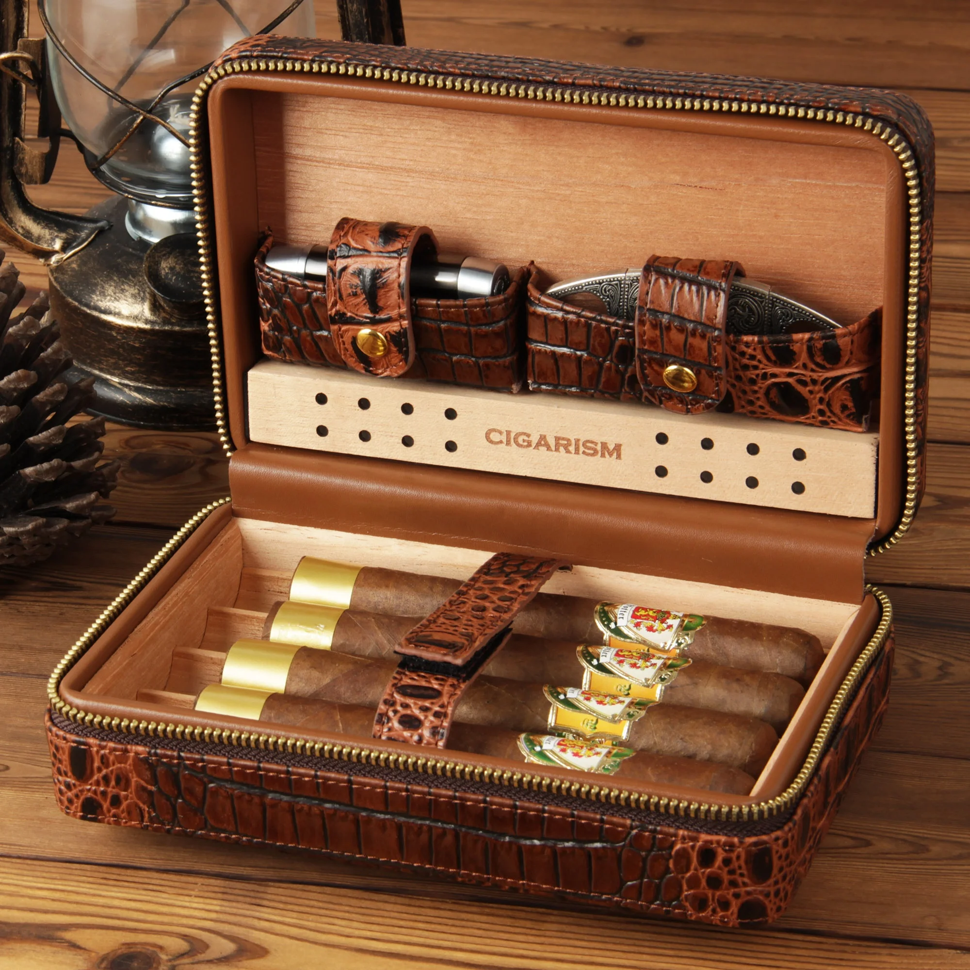 
Factory Low Price Guaranteed Quality Personalized Cheap Cigar Humidor Jar 