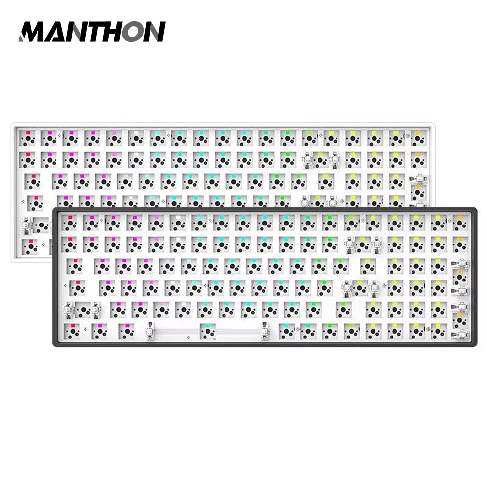 DK100 96 Percent Keyboard Hot Swap 100 Keys Magic BT Wireless Tri-Mode RGB Backlit PC Gaming Mechanical Keyboard Kit