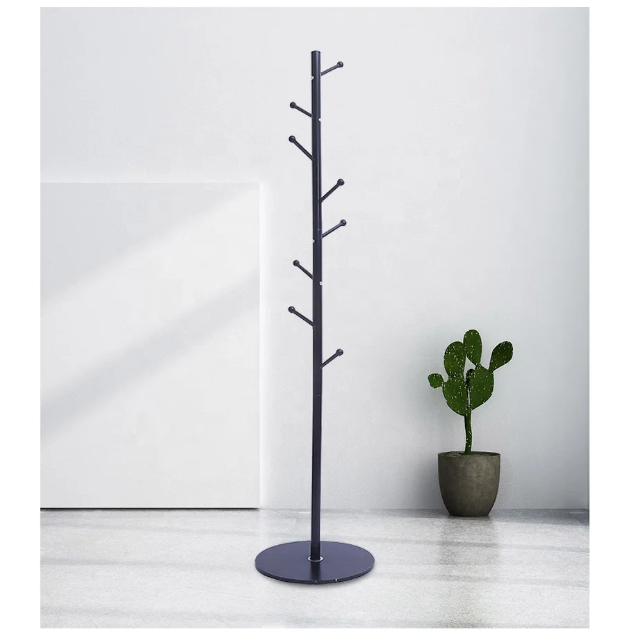 Металлическая 6 крючков, устойчивая круглая Базовая полка для пальто, шляп, сумок, пальто, стойка для пальто