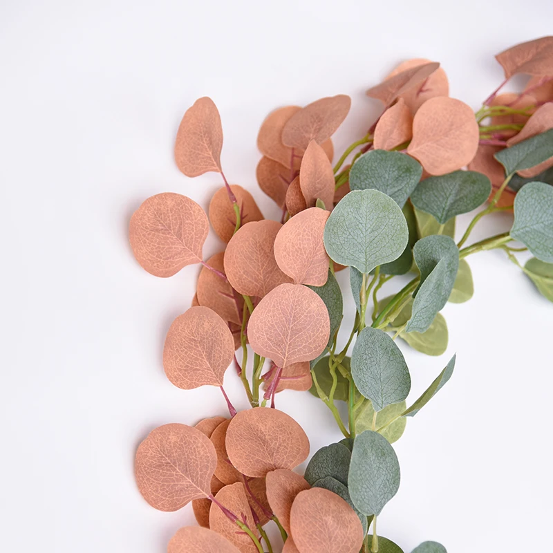 Artificial Eucalyptus Garland Faux Silk Eucalyptus Leaves Vines Handmade Garland Greenery Wedding Backdrop Arch Wall Decor