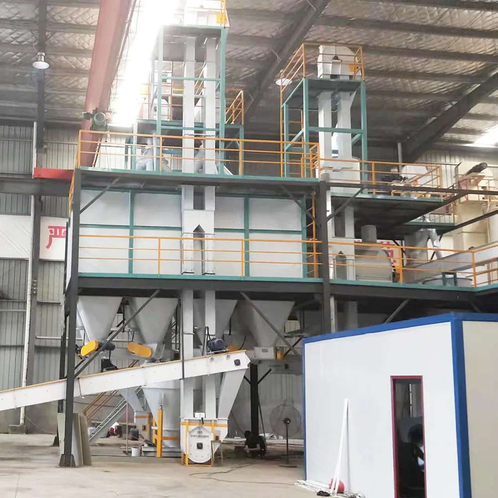 15 t/h livestock pig cattle poultry feed pellet making granulator machine production line animal feed processing plant machinery