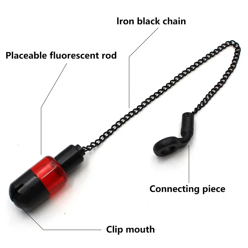 Carp Fishing Bite Bobbin Alarm Indicator Swinger For Fishing Rod Pod Accessory Chain Hanger Swinger Outdoor Fishing Tools