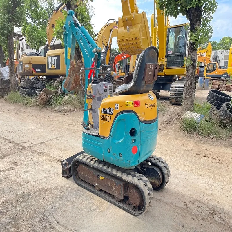 Used Kubota U-008 Mini Hydraulic Excavator for Sale 1ton Garden Work Original U008 With EPA