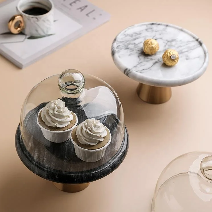 Подставка для торта в скандинавском стиле, креативный прозрачный стеклянный светильник, Роскошный Высокий золотой десертный столик, демонстрационная подставка