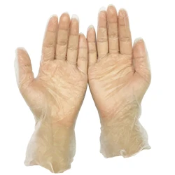 food grade PVC glovees transparent vinyl glovee 240mm disposable powder free glovee