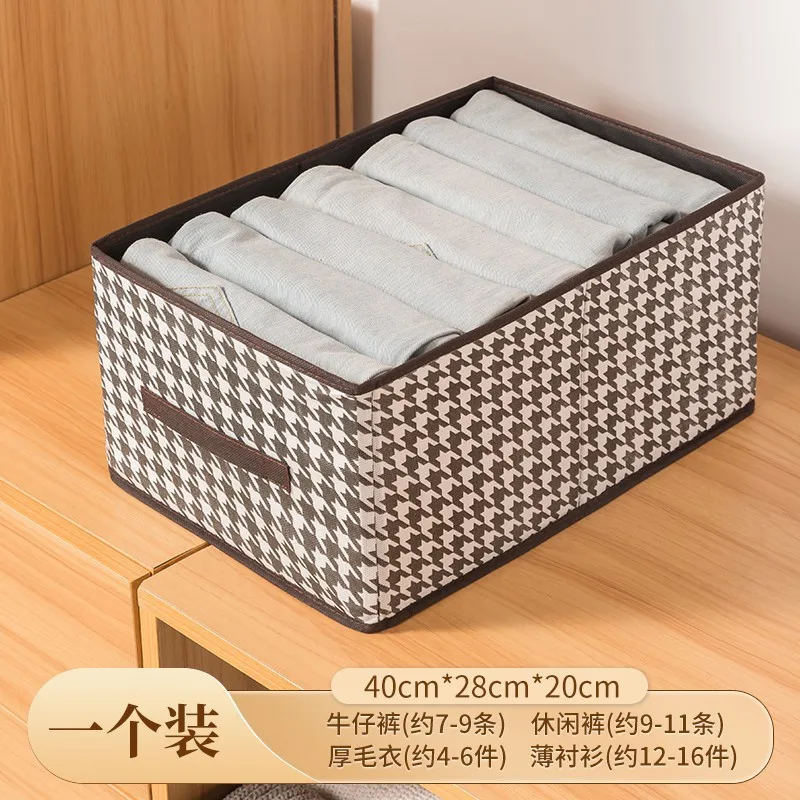 Best Price Foldable Grey Linen Fabric Wardrobe Clothes Organizer Bed Sheet Duvet Cover Storage Cube Organizer