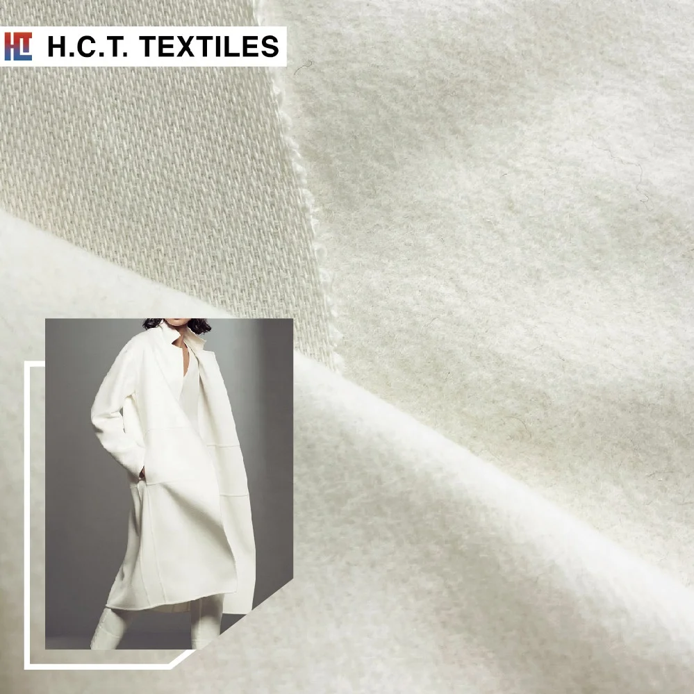 Высококачественная ткань melton, цена 390 г, Полиэстер, Шерсть